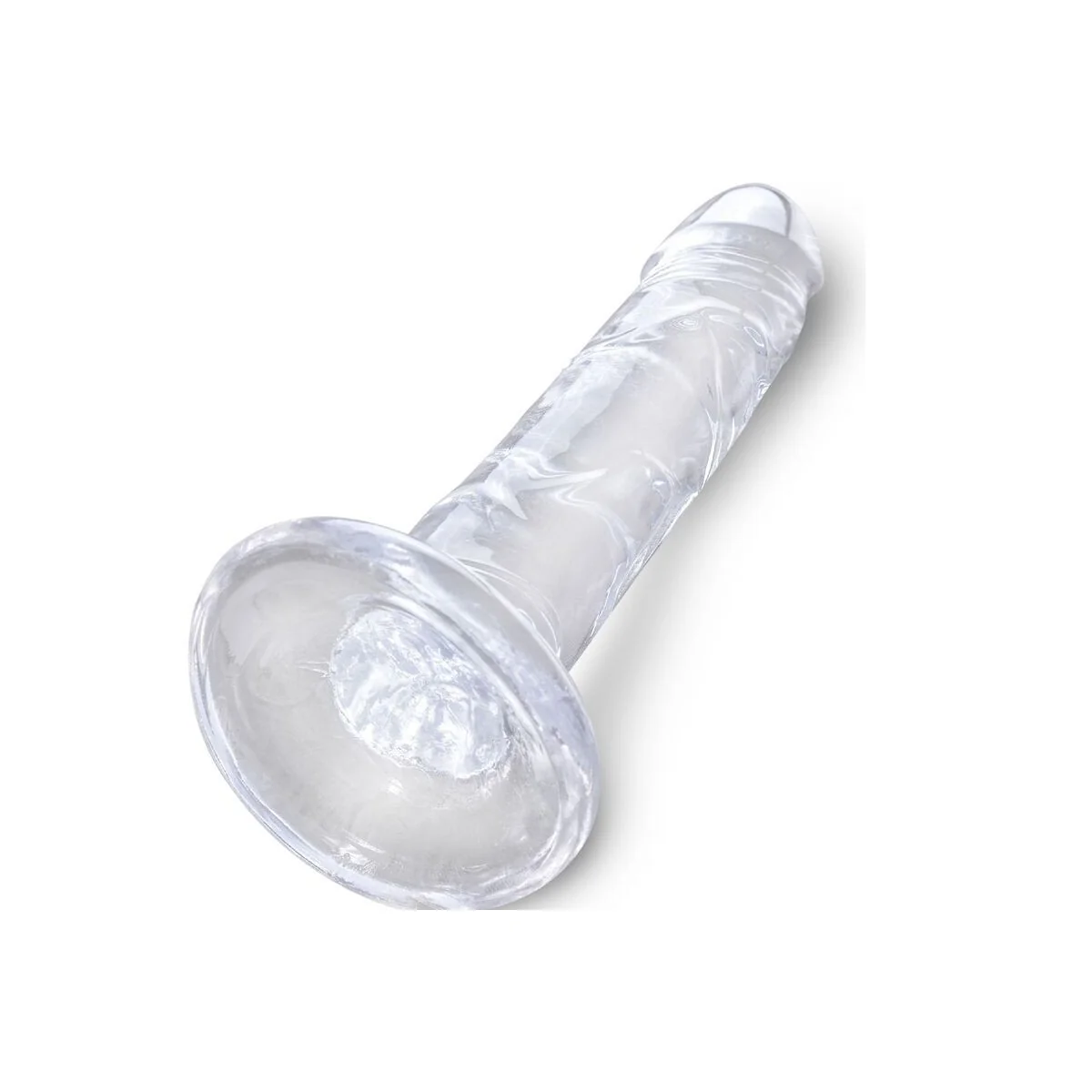 Clear realistischer Penis 15.5 cm Transparent von King Cock kaufen | Fesselliebe