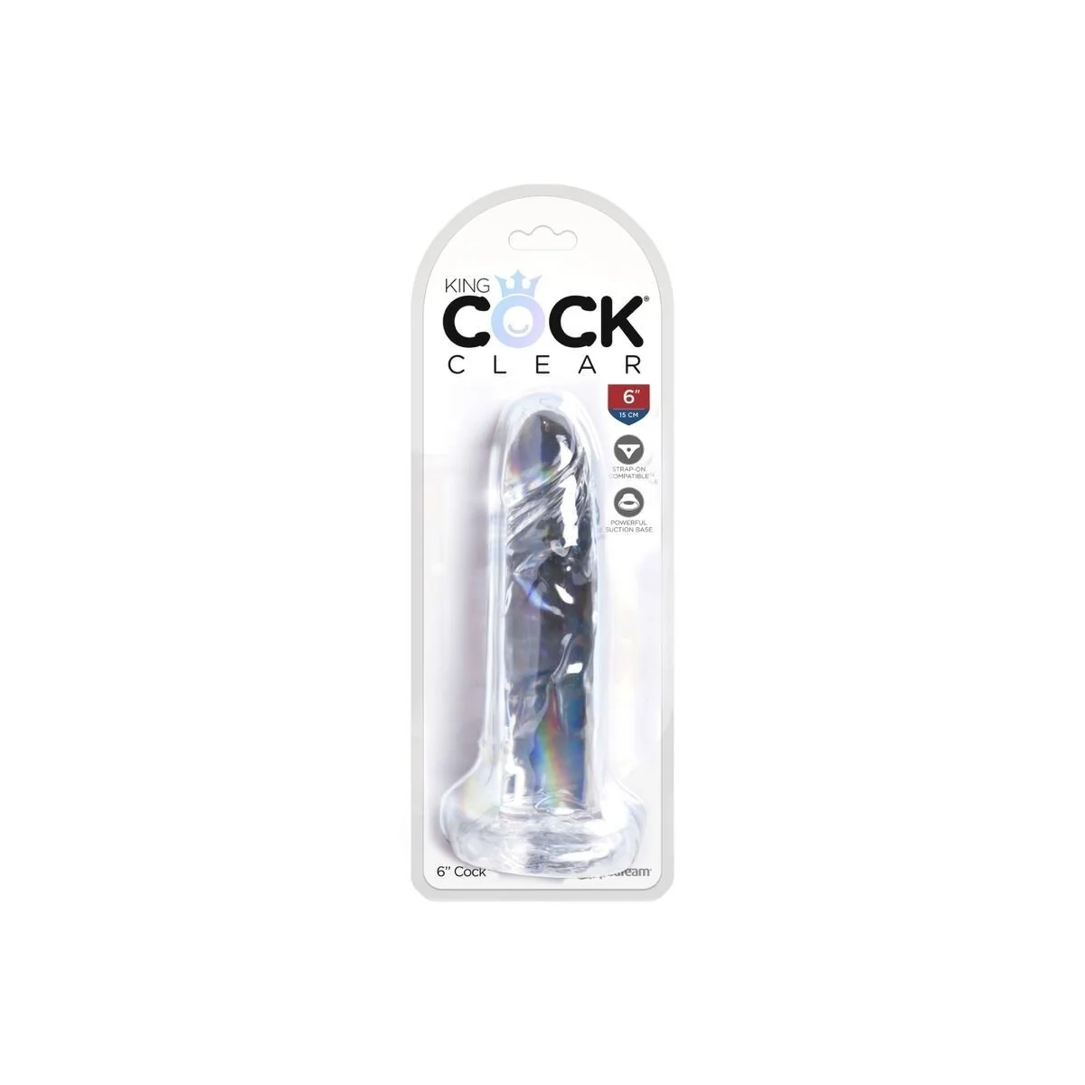 Clear realistischer Penis 15.5 cm Transparent von King Cock kaufen | Fesselliebe