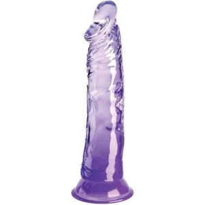 Clear realistischer Penis 19.7 cm Lila von King Cock kaufen | Fesselliebe