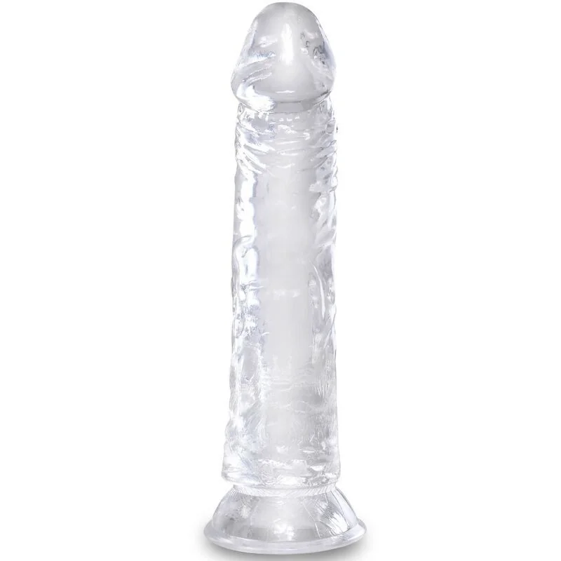 Klarer realistischer Penis 19.7 cm Transparent von King Cock kaufen | Fesselliebe