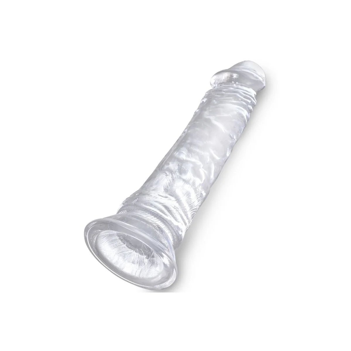 Klarer realistischer Penis 19.7 cm Transparent von King Cock kaufen | Fesselliebe