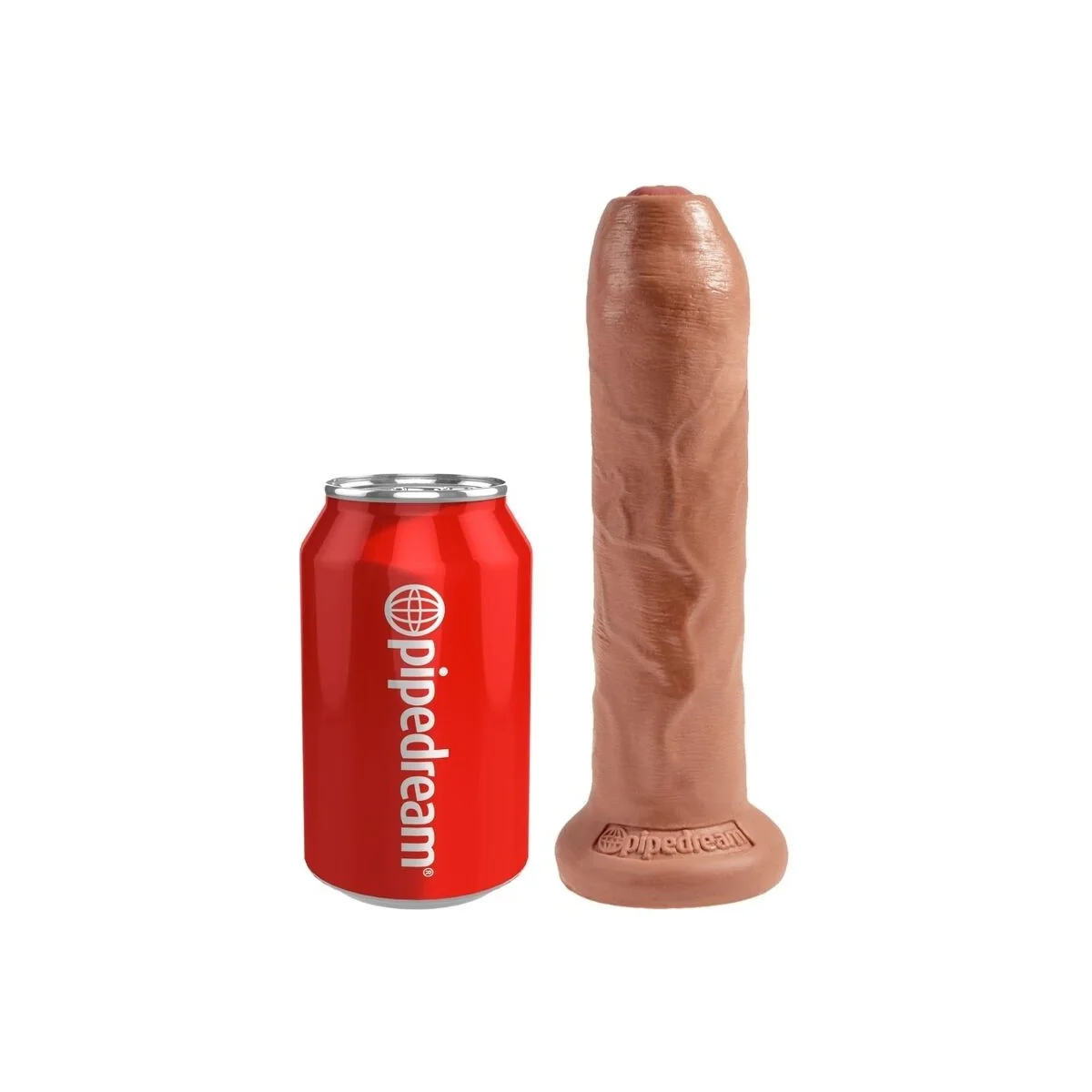 Ungeschnittener realistischer Penis 17.8 cm Karamell von King Cock kaufen | Fesselliebe