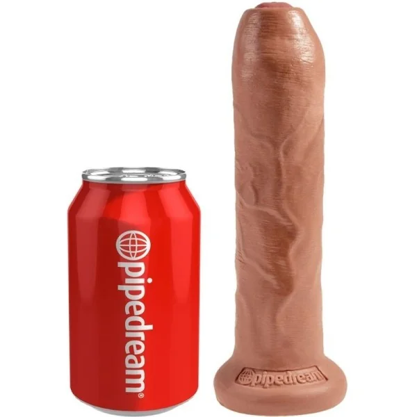 Ungeschnittener realistischer Penis 17.8 cm Karamell von King Cock kaufen | Fesselliebe