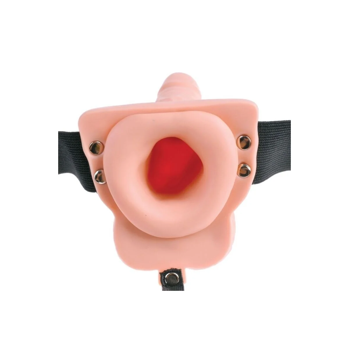 Gurt mit Fernbedienung, Penis mit wiederaufladbaren Hoden und Vibrator 15 cm von Fetish Fantasy Series kaufen | Fesselliebe