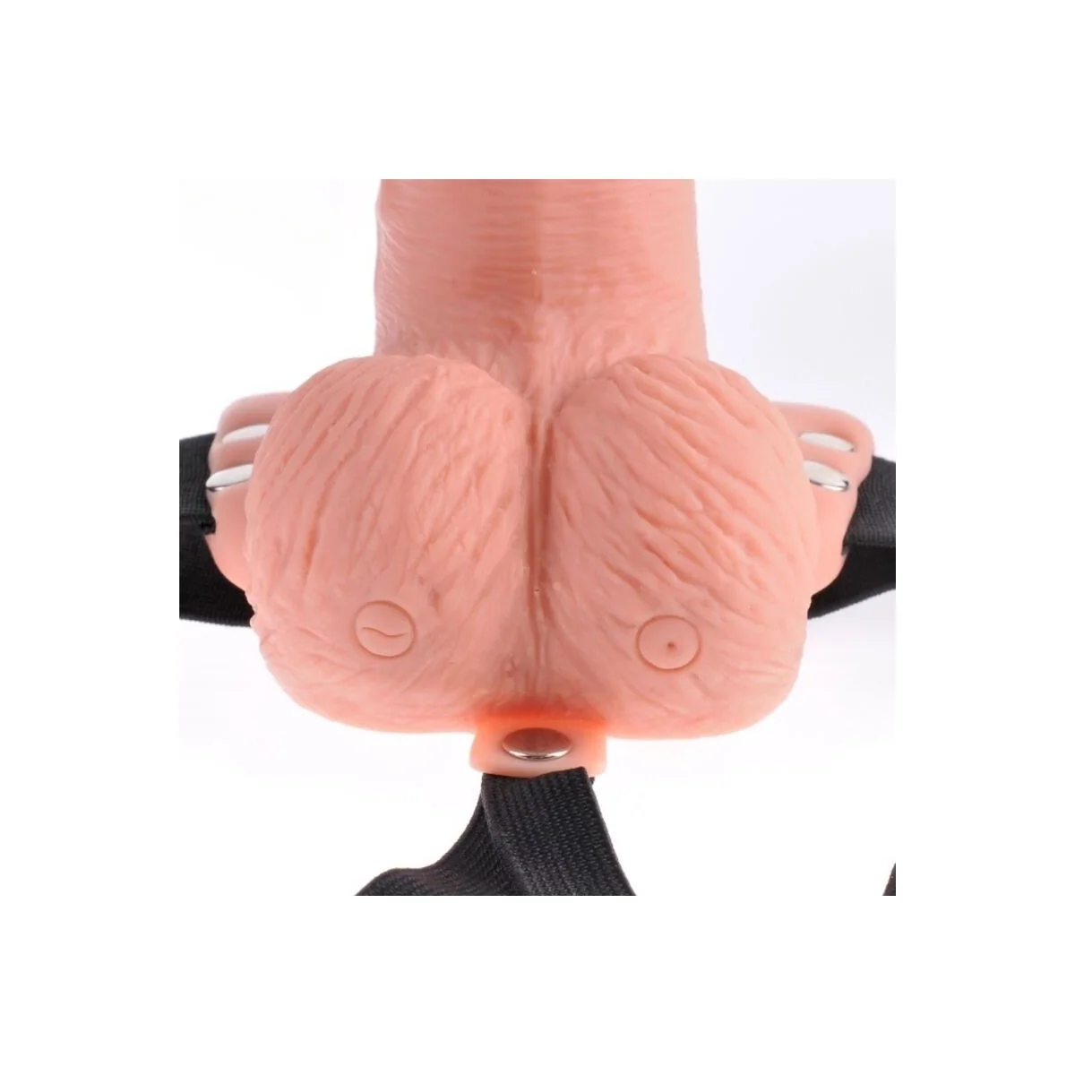 Gurt mit Fernbedienung, Penis mit wiederaufladbaren Hoden und Vibrator 15 cm von Fetish Fantasy Series kaufen | Fesselliebe