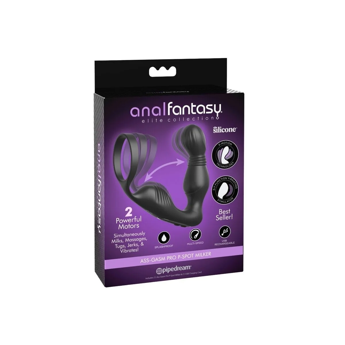 Vibrierendes und wiederaufladbares Prostatamassager von Anal Fantasy Elite Collection kaufen | Fesselliebe