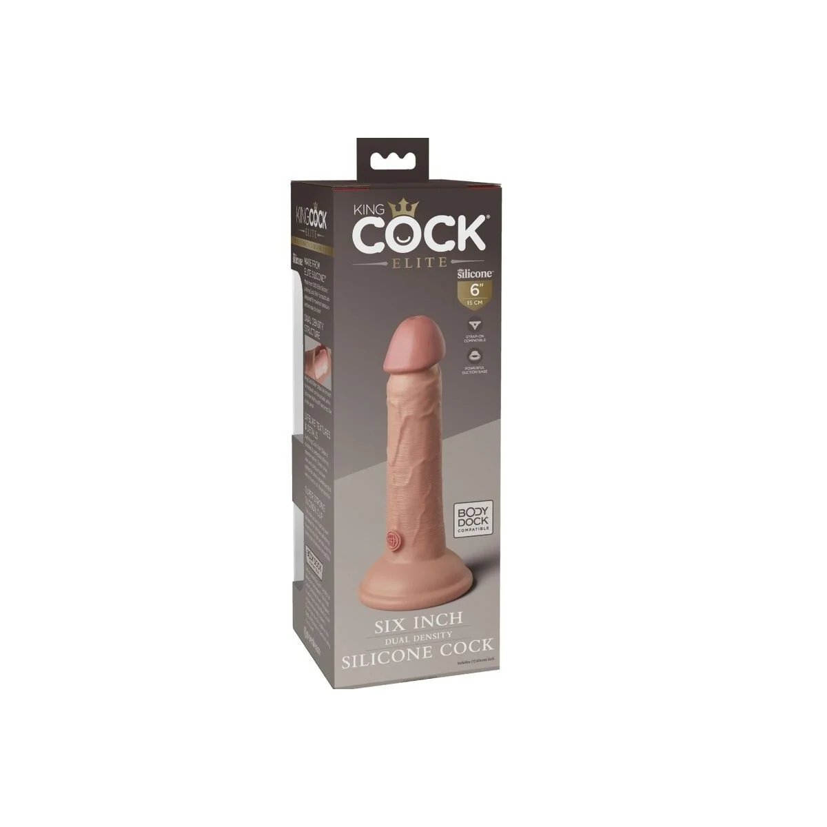 Elite realistischer Silikondildo 15.2 cm von King Cock kaufen | Fesselliebe