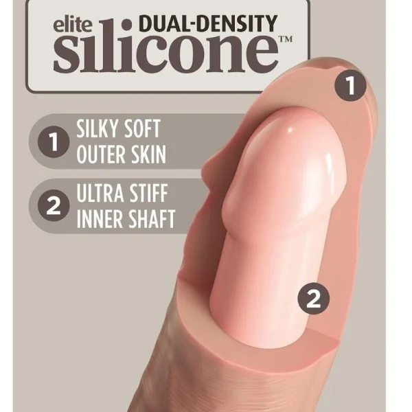 Elite realistischer Silikondildo 17.8 cm von King Cock kaufen | Fesselliebe
