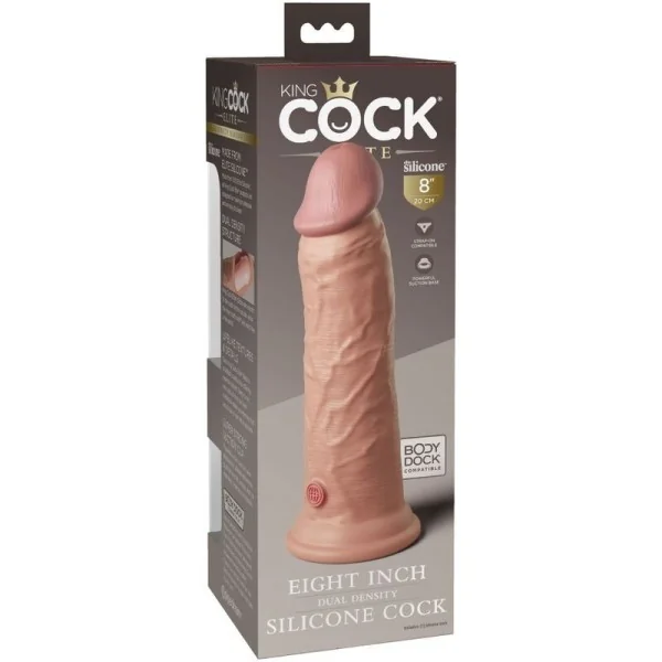Elite realistischer Silikondildo 20.3 cm von King Cock kaufen | Fesselliebe