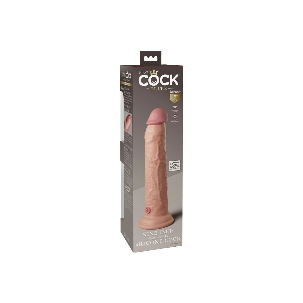 Elite realistischer Silikondildo 23 cm von King Cock kaufen | Fesselliebe