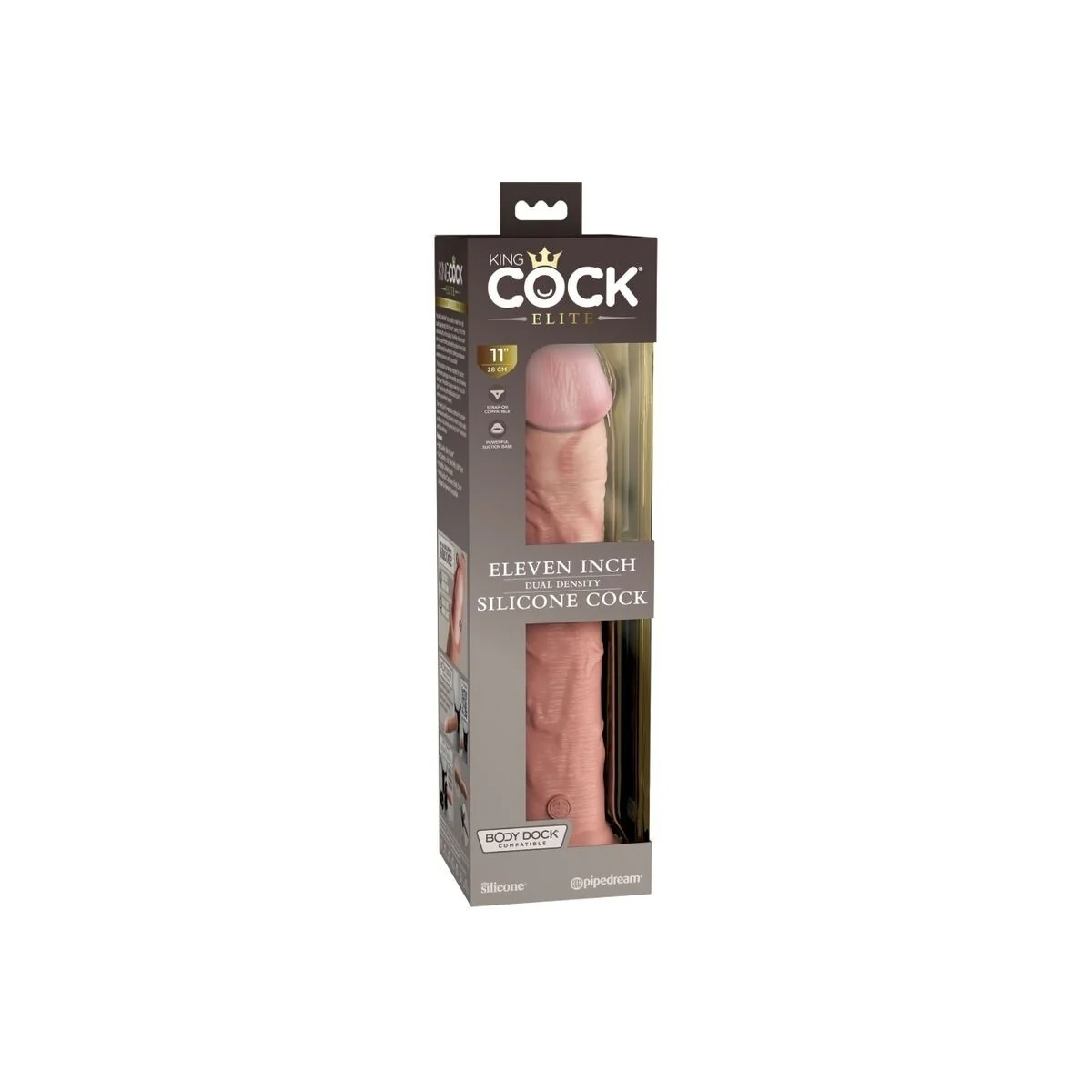 Elite realistischer Silikondildo 28 cm von King Cock kaufen | Fesselliebe