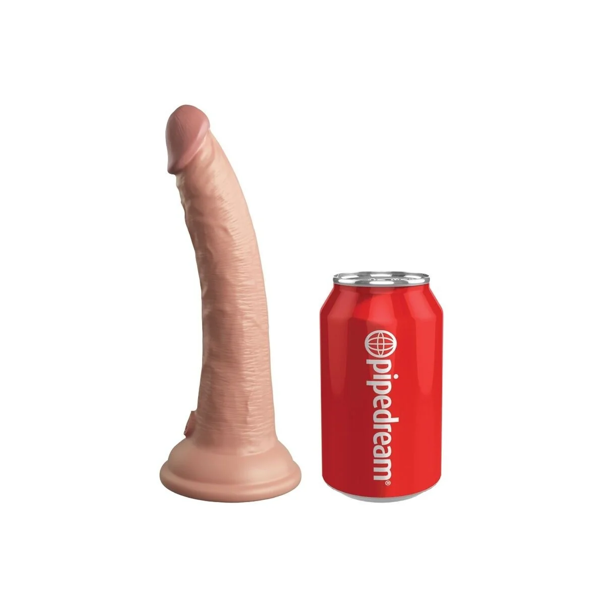 Elite realistischer Dildo Vibrator & Silikon mit Fernbedienung 17.8 cm von King Cock kaufen | Fesselliebe