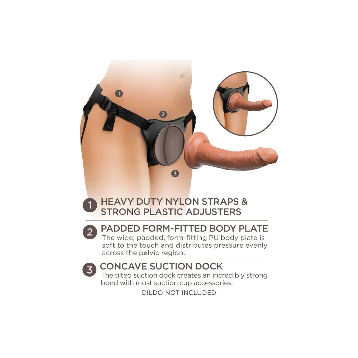 Elite Bequemer Verstellbarer Gurt von King Cock kaufen | Fesselliebe