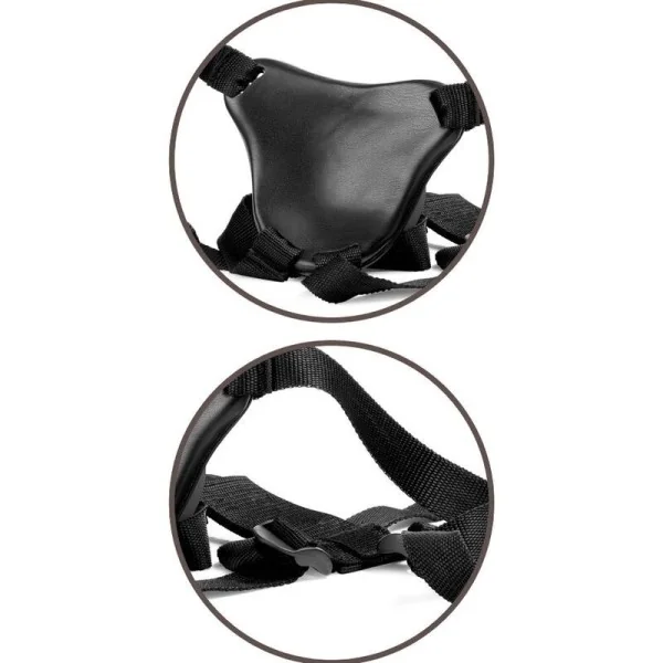 Elite Bequemer Verstellbarer Gurt mit Dildo 17.8 cm von King Cock kaufen | Fesselliebe