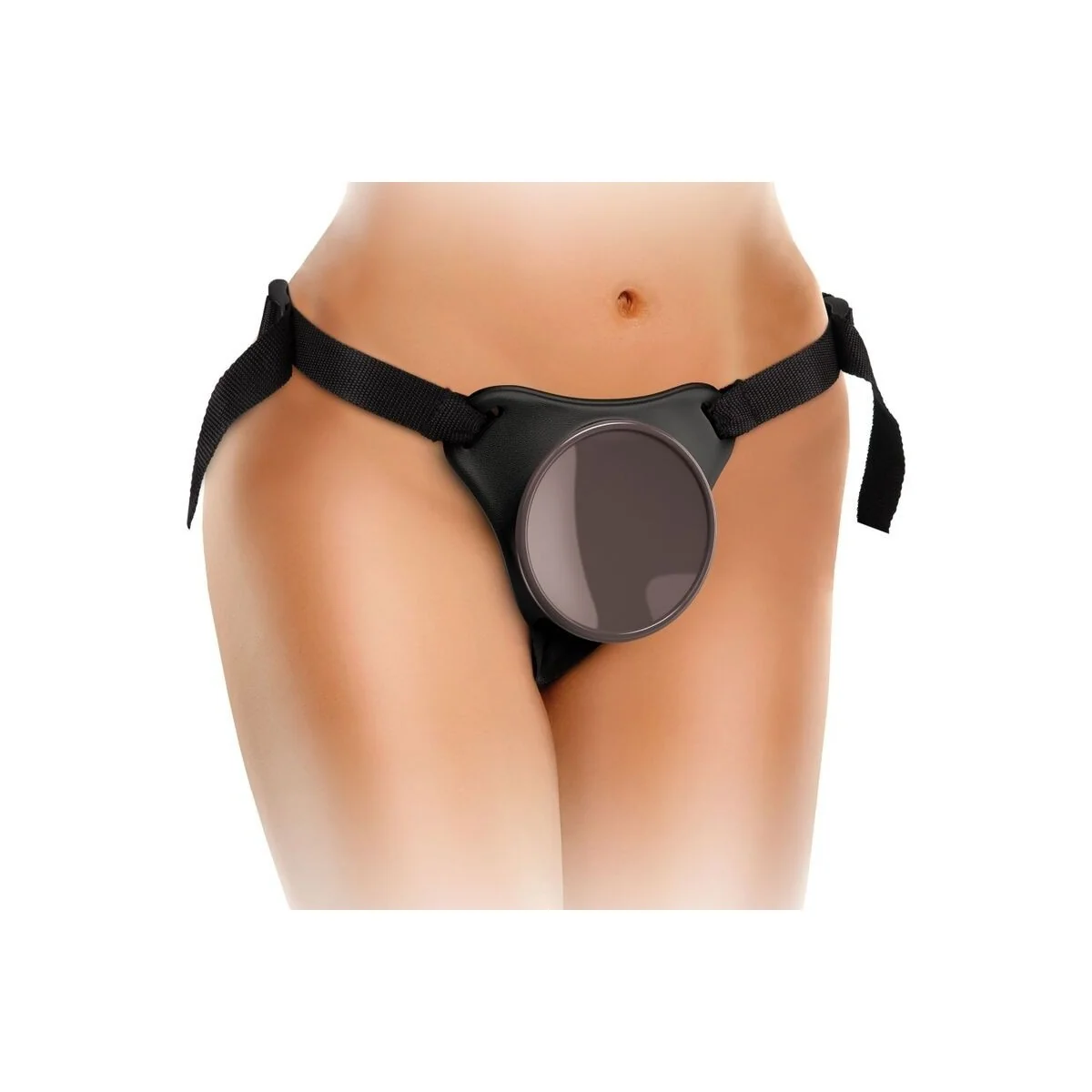 Elite Deluxe Verstellbares Harness-Kit Ring mit Hoden & Dildo 20.3 cm von King Cock kaufen | Fesselliebe