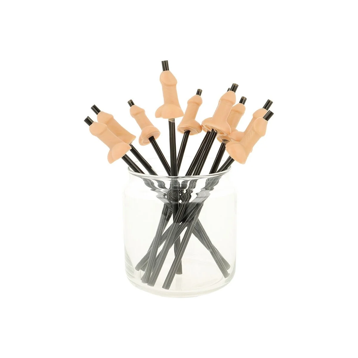 Tasche mit 10 Natürlichen Penis-Strohhalmen von Diablo Picante kaufen | Fesselliebe