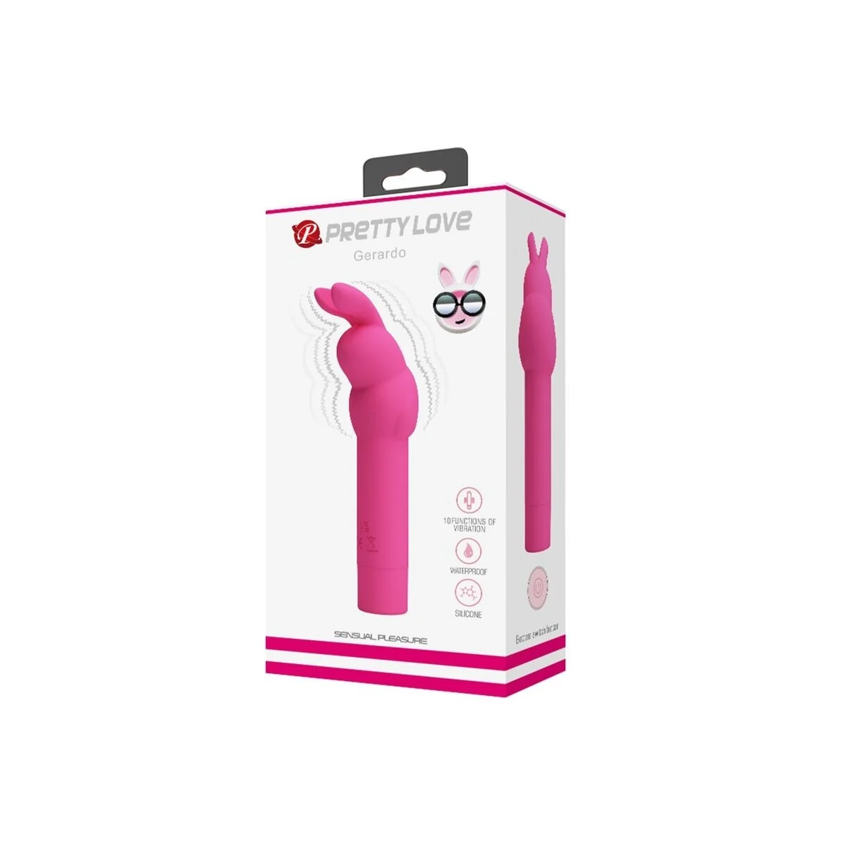 Gerardo Fuschia Kaninchen-Silikonvibrator von Pretty Love kaufen | Fesselliebe
