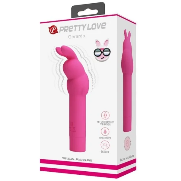 Gerardo Fuschia Kaninchen-Silikonvibrator von Pretty Love kaufen | Fesselliebe