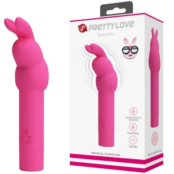 Gerardo Fuschia Kaninchen-Silikonvibrator von Pretty Love kaufen | Fesselliebe