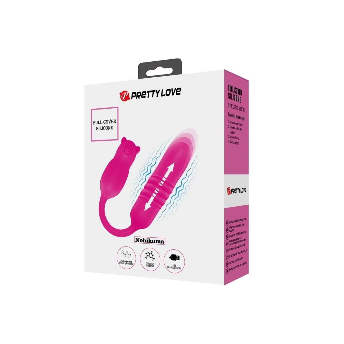 Nobikuma Rosa Silikon-Vibrierbullet von Pretty Love Flirtation kaufen | Fesselliebe