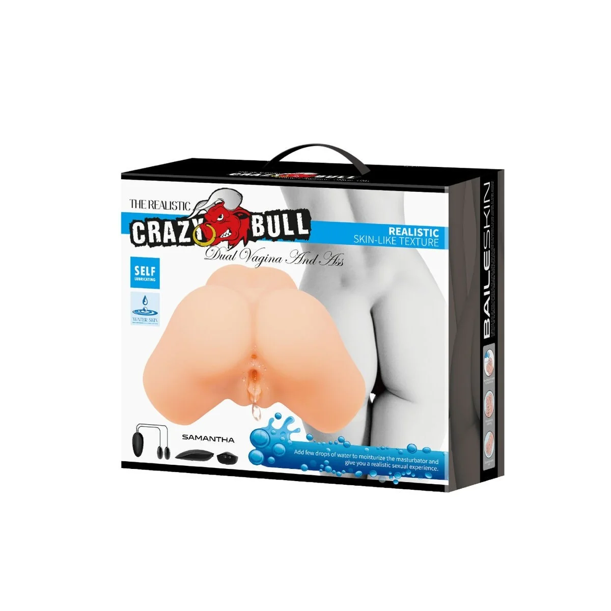 Realistischer Vagina- und Anus-Vibrator Samantha von Crazy Bull kaufen | Fesselliebe