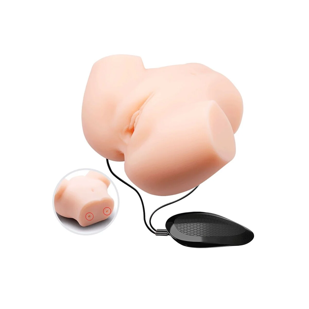 Realistische Vagina- und Anus-Doppelvibration von Crazy Bull kaufen | Fesselliebe