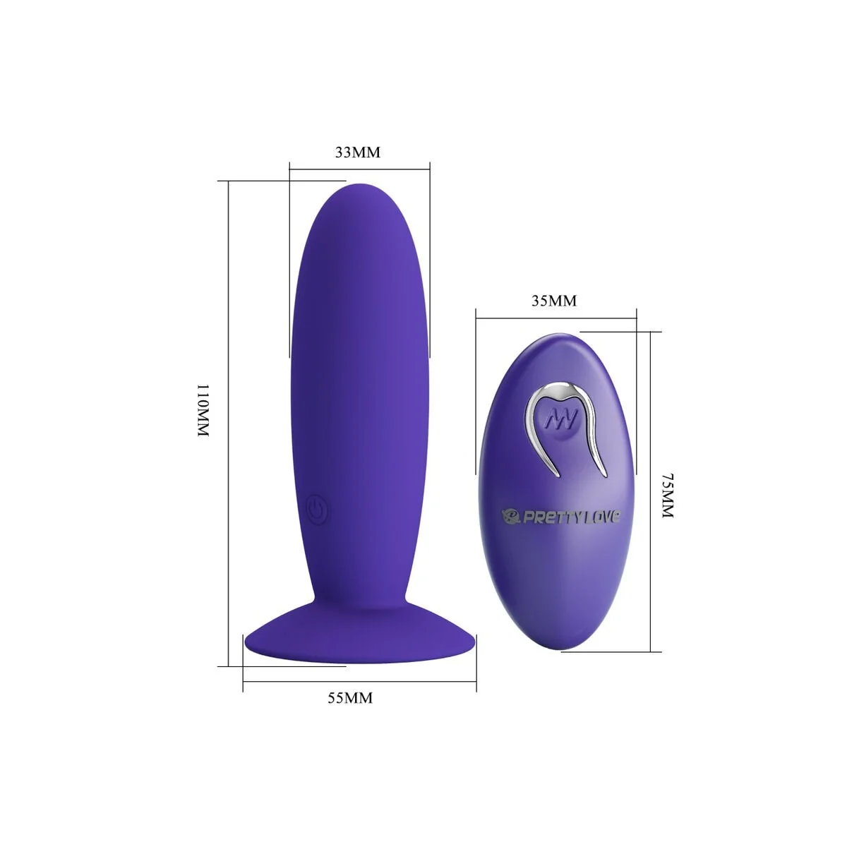 Jugendplug Analvibrator mit Fernbedienung Violett von Pretty Love Youth kaufen | Fesselliebe