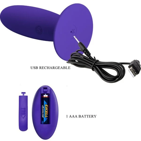 Jugendplug Analvibrator mit Fernbedienung Violett von Pretty Love Youth kaufen | Fesselliebe