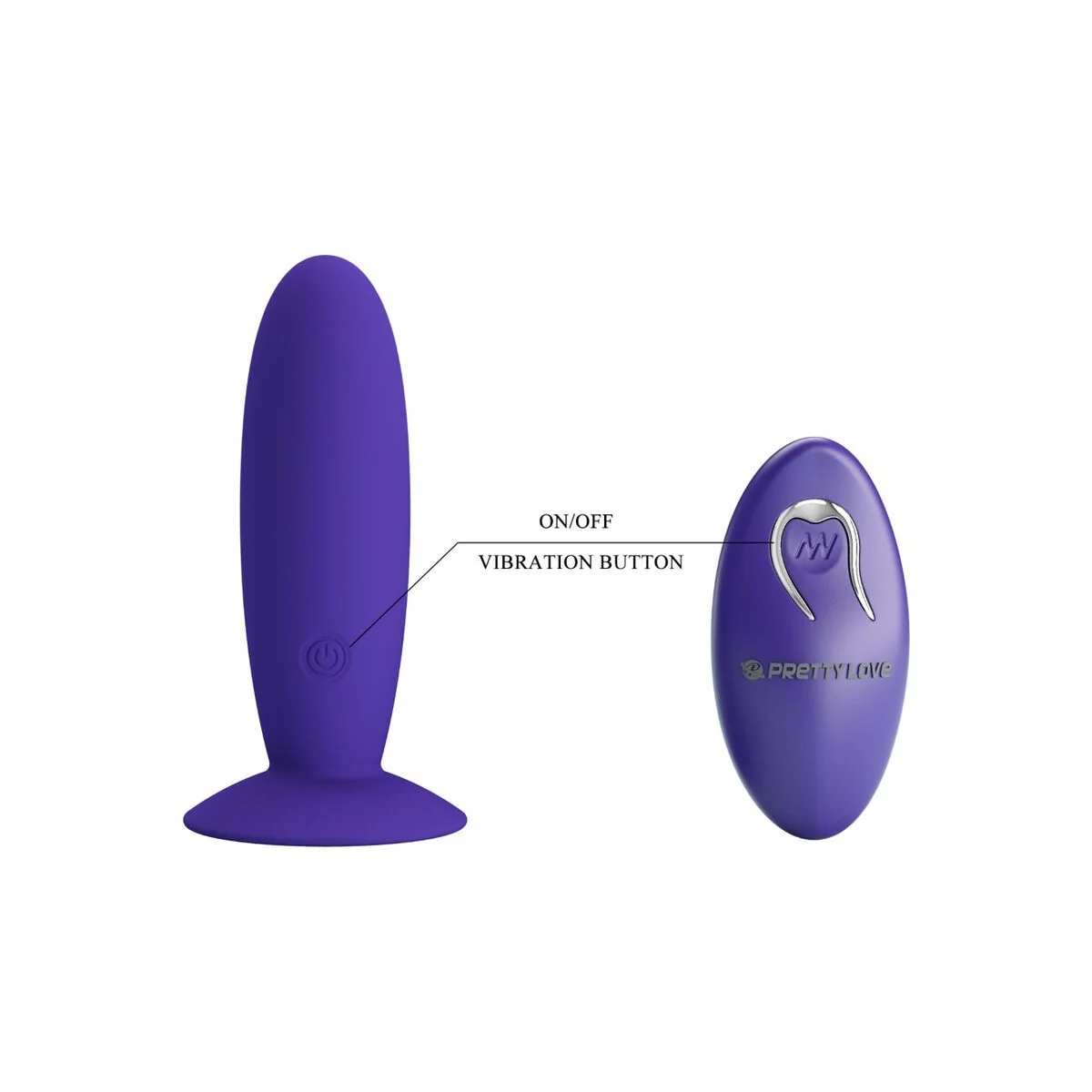 Jugendplug Analvibrator mit Fernbedienung Violett von Pretty Love Youth kaufen | Fesselliebe