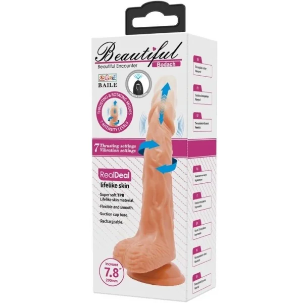 Bodach realistischer Vibrator mit Fernbedienungssaugnapf von Baile Dildos kaufen | Fesselliebe