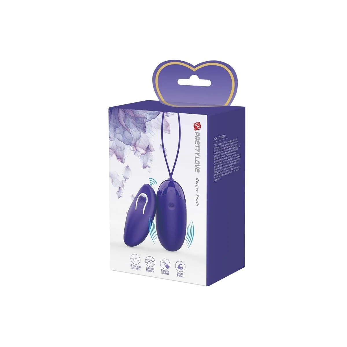 Berger Youth mit Fernbedienung Vibrierendes Ei Violett von Pretty Love Youth kaufen | Fesselliebe