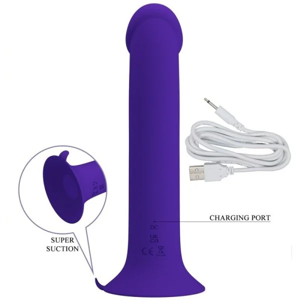 Murray Youth Vibrierender Dildo & wiederaufladbarer Violett von Pretty Love Led kaufen | Fesselliebe