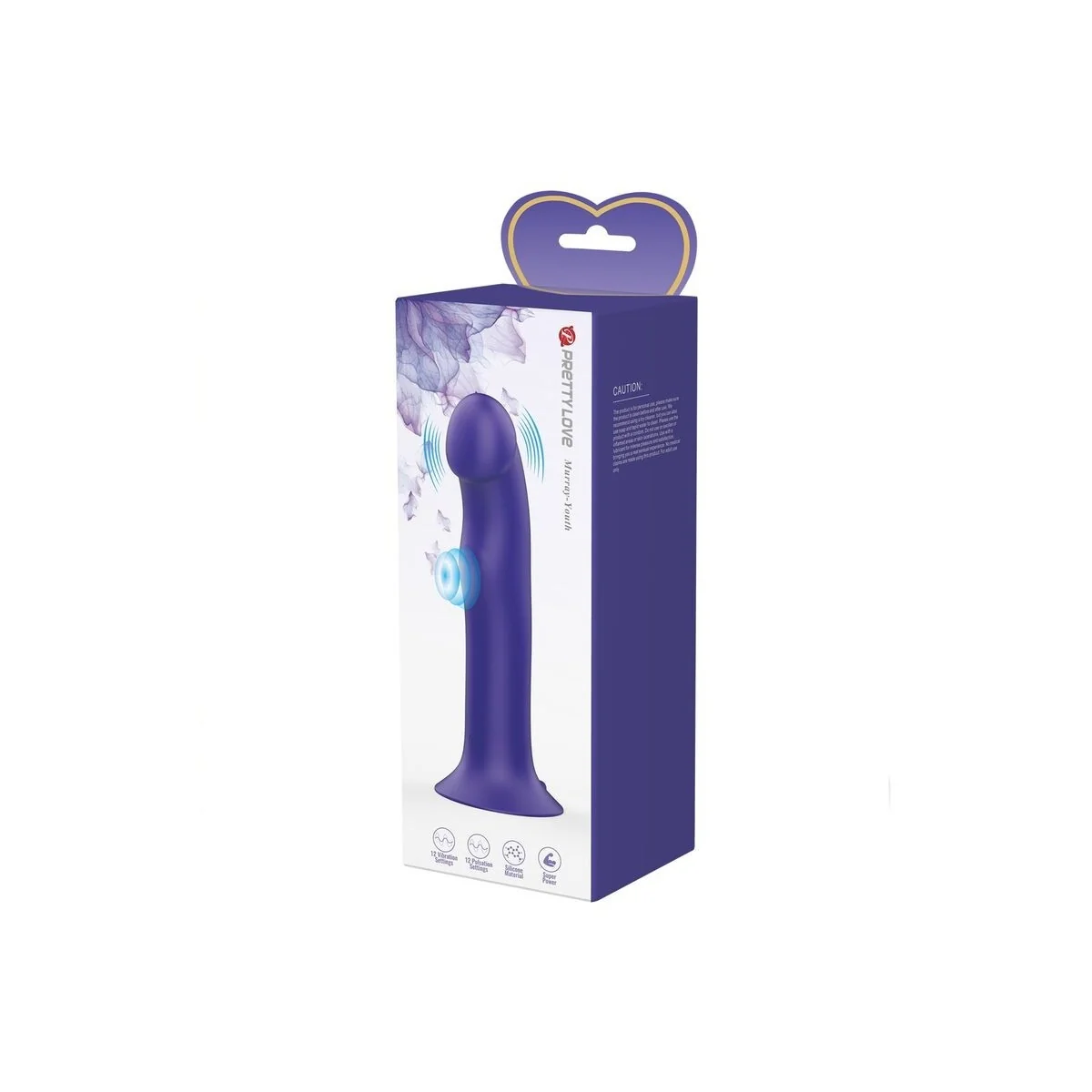 Murray Youth Vibrierender Dildo & wiederaufladbarer Violett von Pretty Love Led kaufen | Fesselliebe
