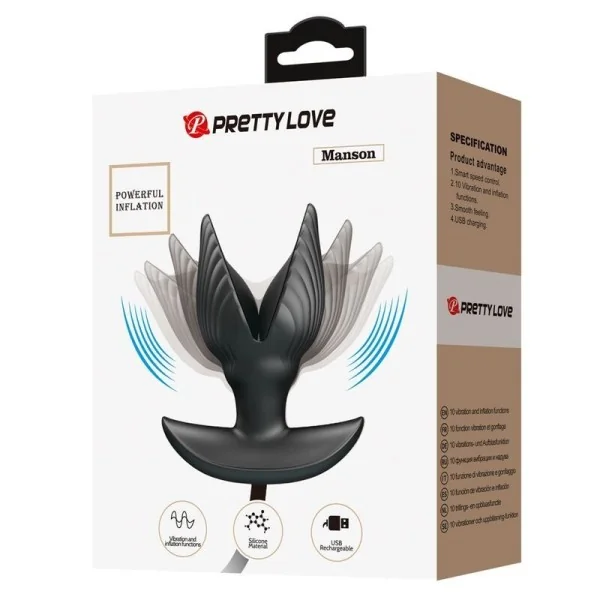Aufblasbarer & wiederaufladbarer Analplug von Pretty Love Bottom kaufen | Fesselliebe