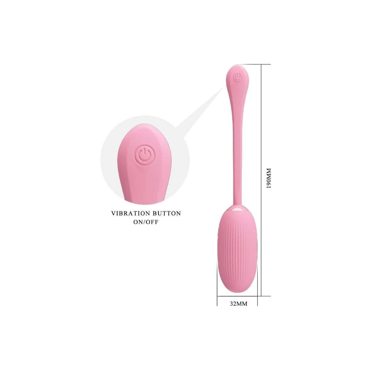 Doreen Pink wiederaufladbares Vibrations-Ei von Pretty Love Smart kaufen | Fesselliebe
