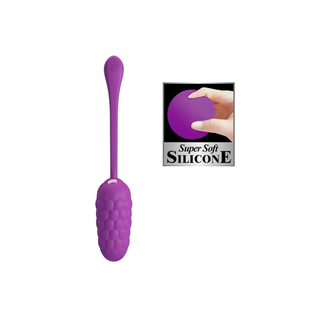 Vibrierendes Ei mit Lila wiederaufladbarer Meerestextur von Pretty Love Smart kaufen | Fesselliebe