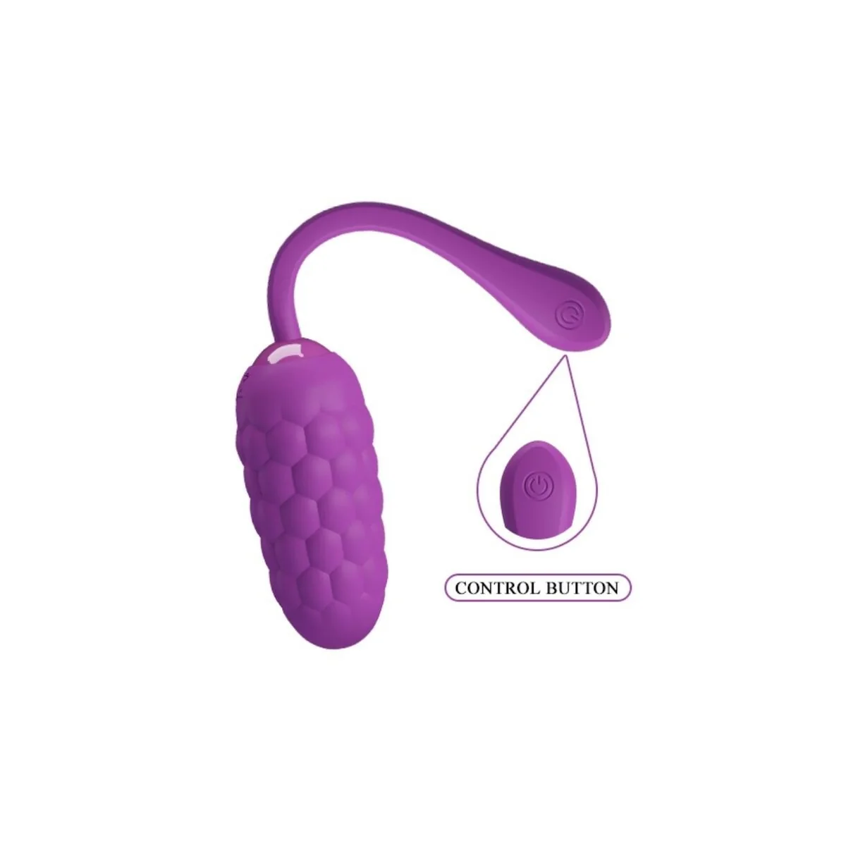 Vibrierendes Ei mit Lila wiederaufladbarer Meerestextur von Pretty Love Smart kaufen | Fesselliebe