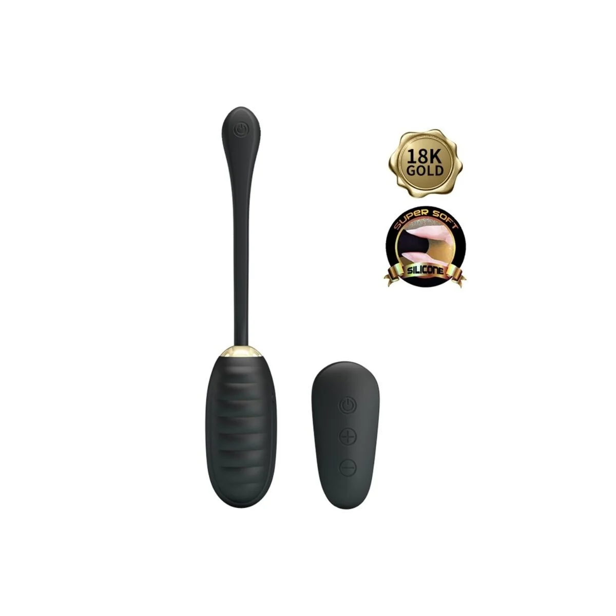 Doreen Luxury wiederaufladbares Vibrierendes Ei Schwarz mit Fernbedienung von Pretty Love Smart kaufen | Fesselliebe