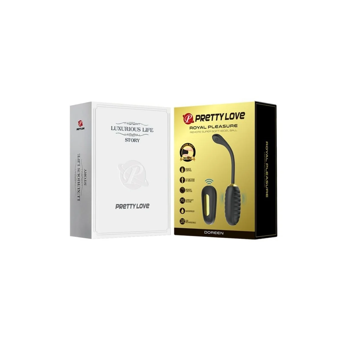 Doreen Luxury wiederaufladbares Vibrierendes Ei Schwarz mit Fernbedienung von Pretty Love Smart kaufen | Fesselliebe