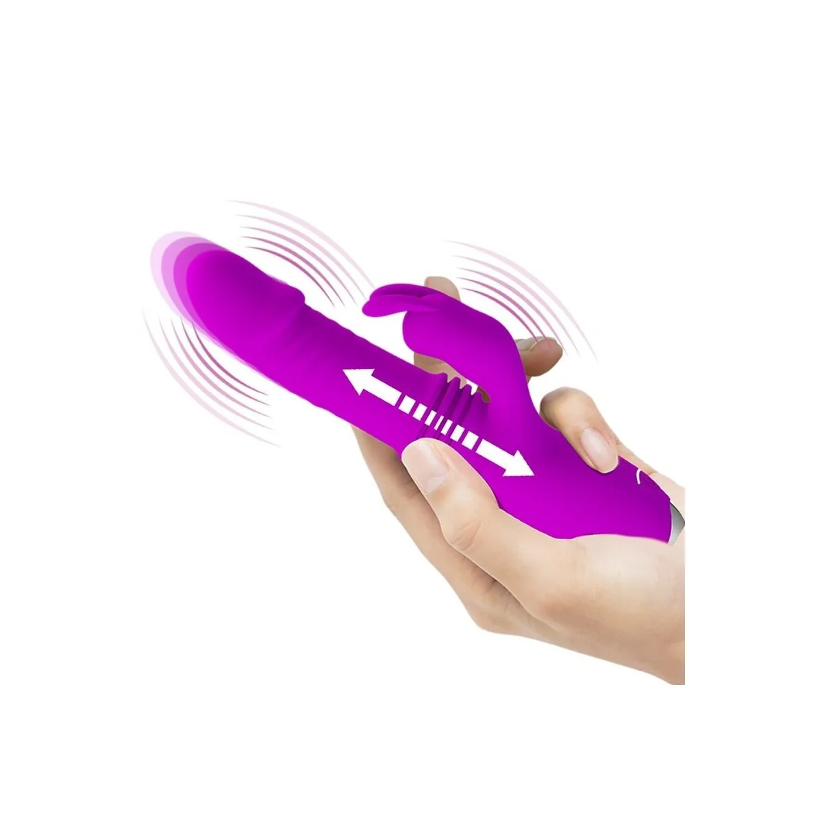 Dorothy Purple wiederaufladbarer Kaninchenvibrator von Pretty Love C-Type kaufen | Fesselliebe