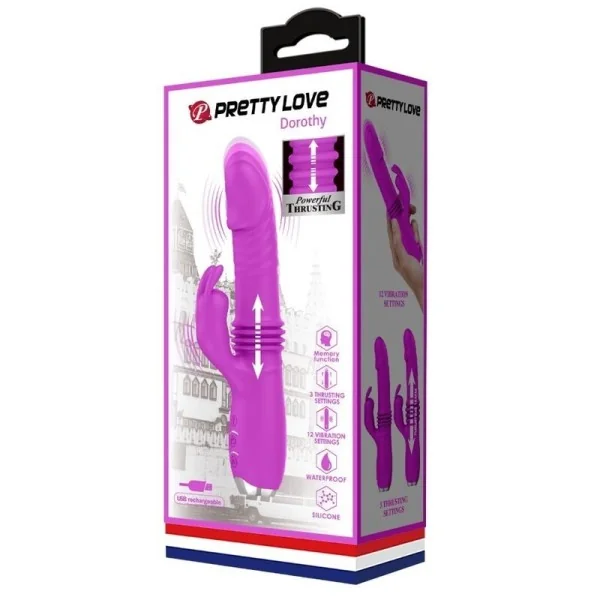 Dorothy Purple wiederaufladbarer Kaninchenvibrator von Pretty Love C-Type kaufen | Fesselliebe
