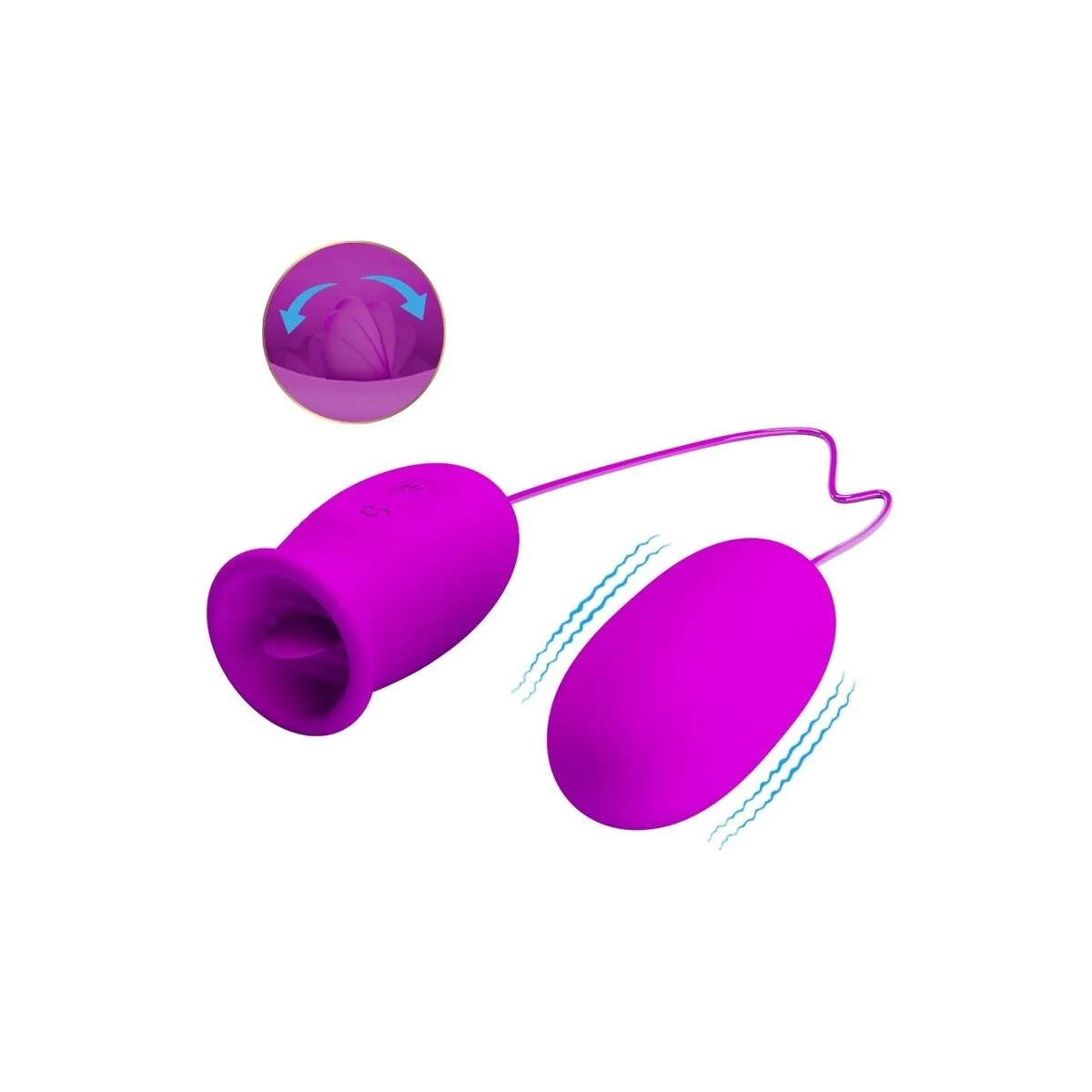 Daisy Dual Egg wiederaufladbarer Vibrator Lila von Pretty Love Flirtation kaufen | Fesselliebe