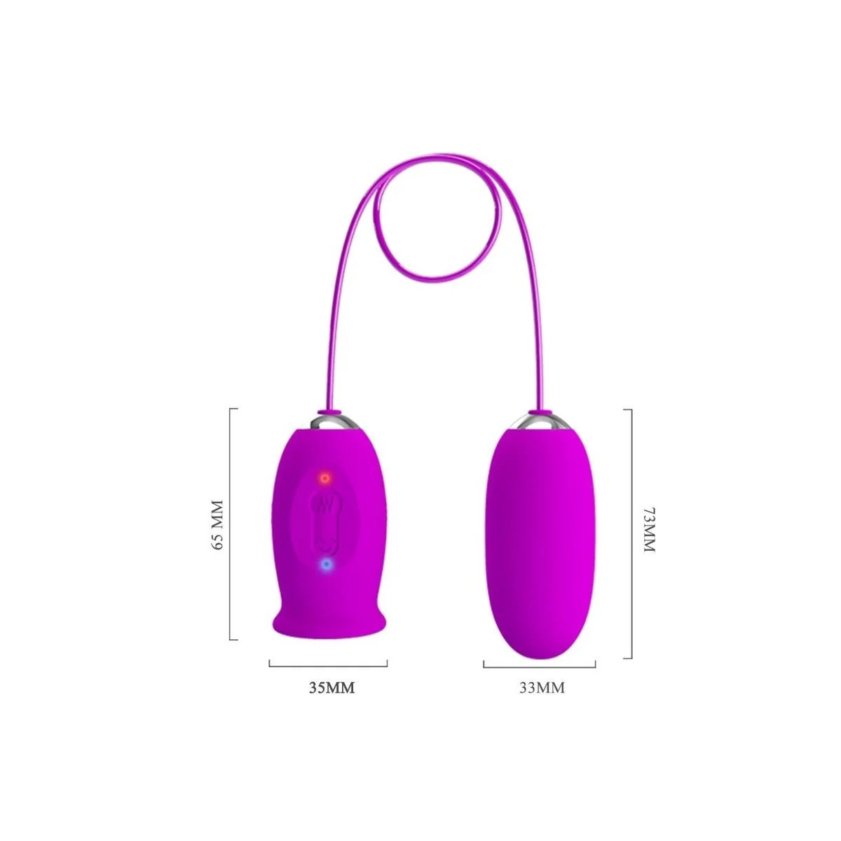 Daisy Dual Egg wiederaufladbarer Vibrator Lila von Pretty Love Flirtation kaufen | Fesselliebe