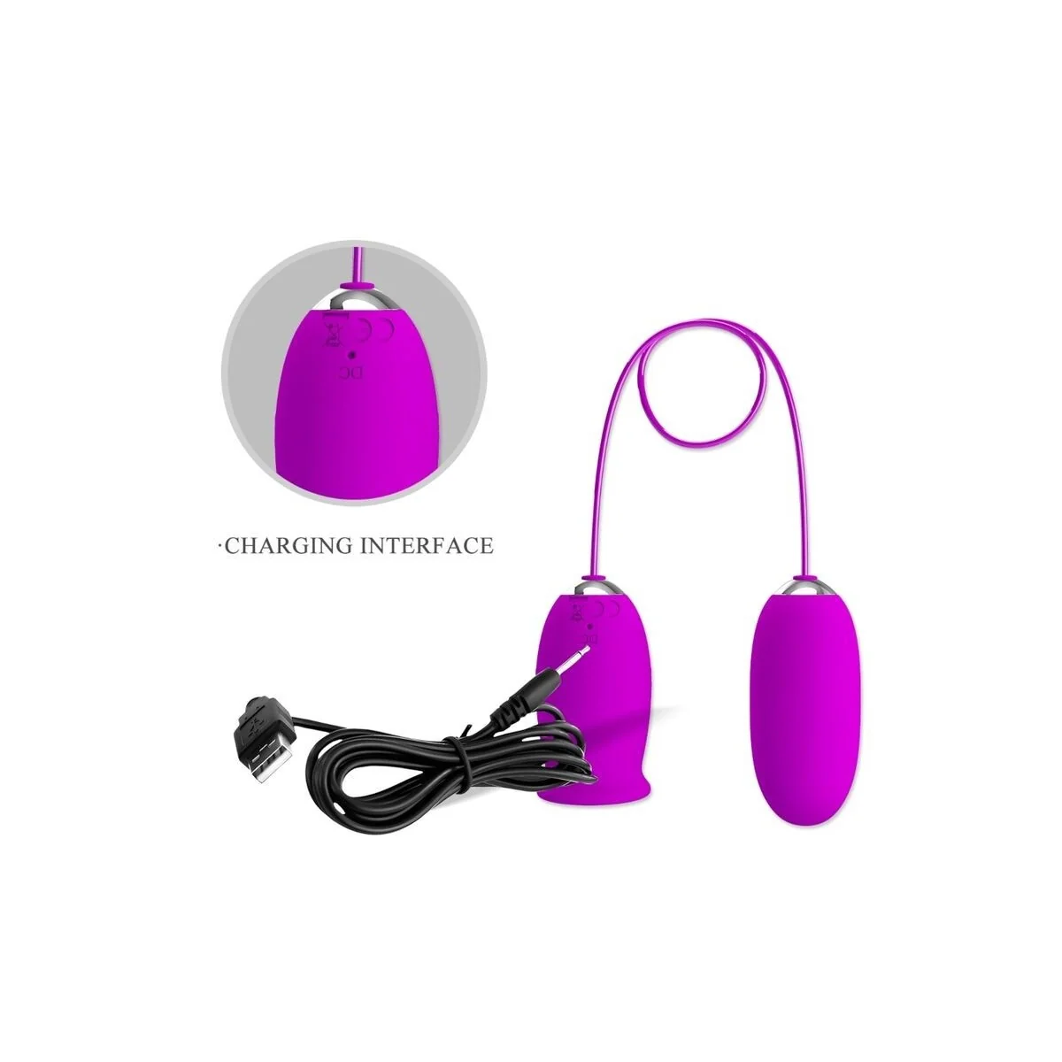 Daisy Dual Egg wiederaufladbarer Vibrator Lila von Pretty Love Flirtation kaufen | Fesselliebe