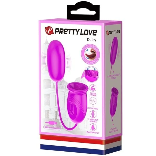 Daisy Dual Egg wiederaufladbarer Vibrator Lila von Pretty Love Flirtation kaufen | Fesselliebe