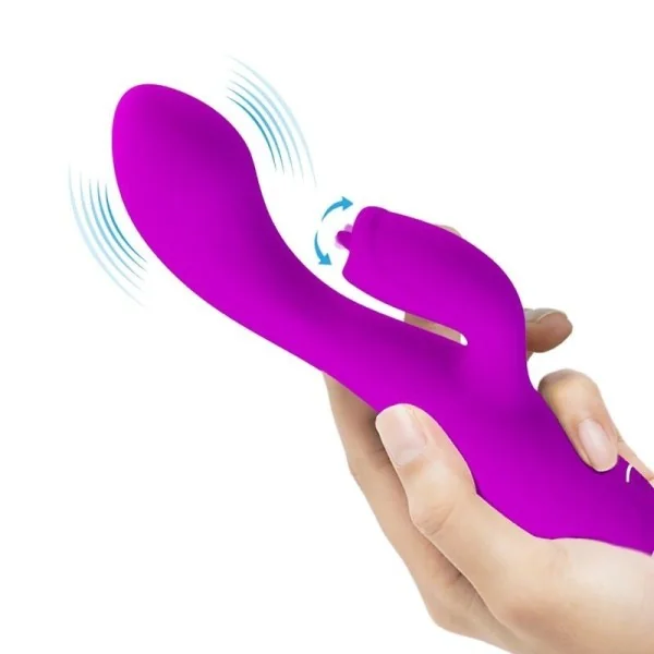 Gloria wiederaufladbarer Kaninchenvibrator, Wasserdicht, Lila von Pretty Love C-Type kaufen | Fesselliebe
