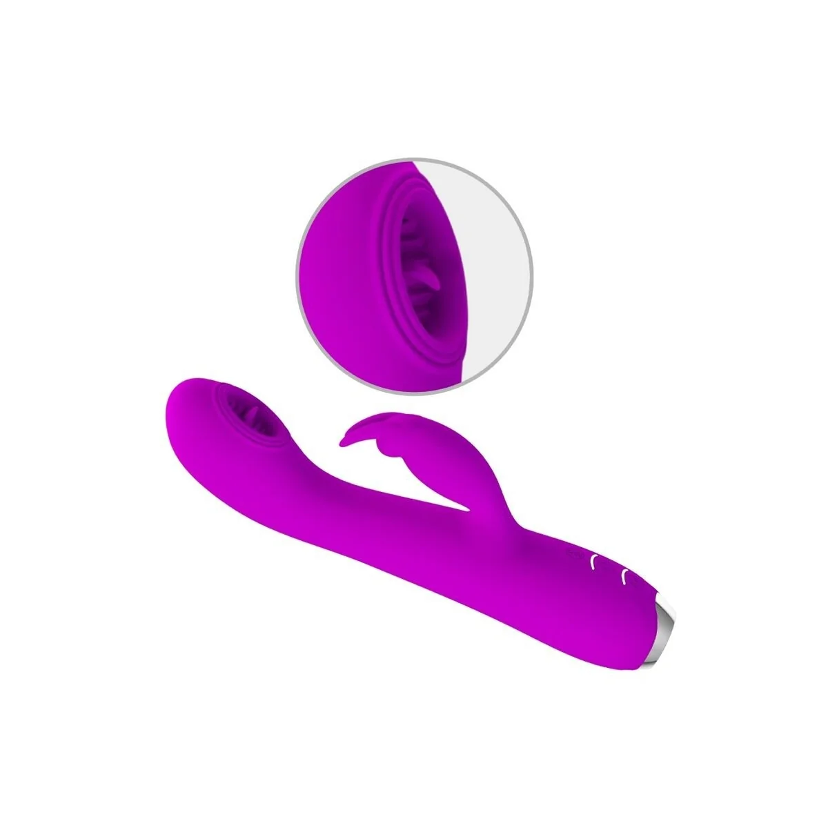 Rachel wiederaufladbarer Vibrator mit Lila Sauger von Pretty Love C-Type kaufen | Fesselliebe