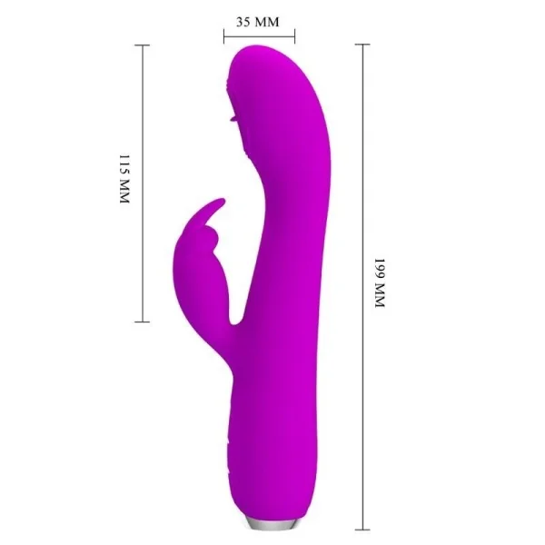 Rachel wiederaufladbarer Vibrator mit Lila Sauger von Pretty Love C-Type kaufen | Fesselliebe