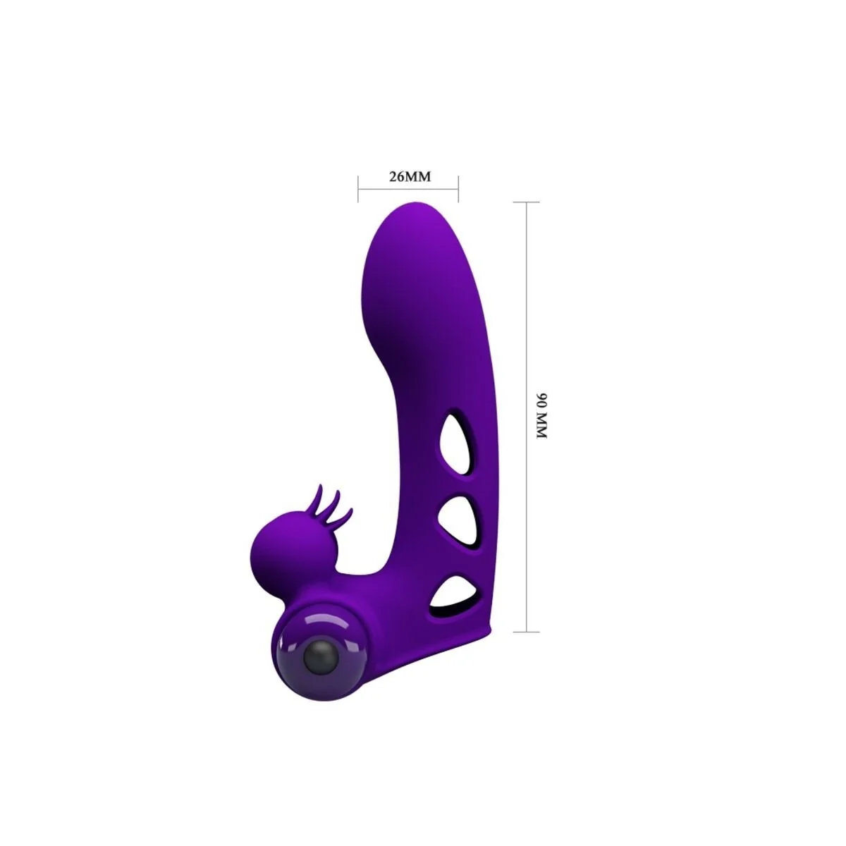 Orlando Purple Vibrator Fingerhülle von Pretty Love Male kaufen | Fesselliebe