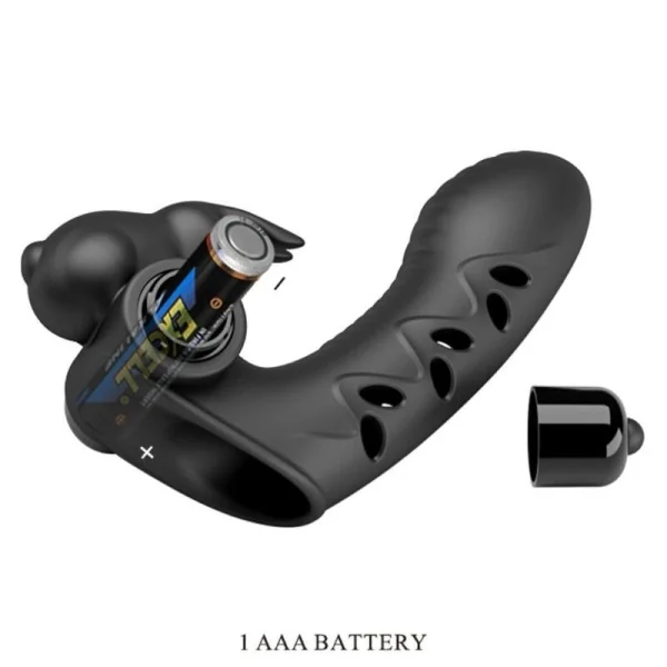 Vance Black Rabbit Vibrator Fingerabdeckung von Pretty Love Male kaufen | Fesselliebe